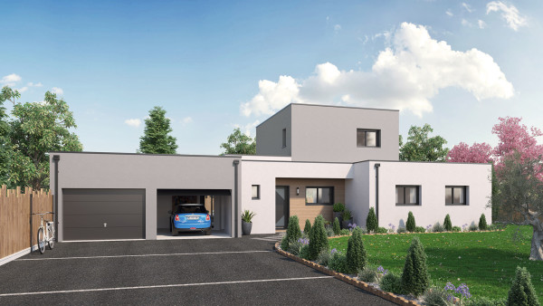 Maison neuve à Druye avec 4 chambres sur terrain de 412m2 - image 1