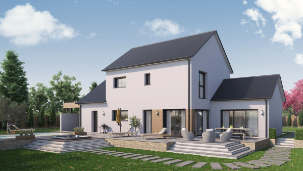 Maison neuve à Chailles avec 4 chambres sur terrain de 580m2 - image 1