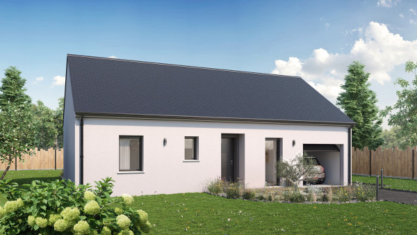 Maison neuve à Cercottes avec 3 chambres sur terrain de 460m2 - image 1