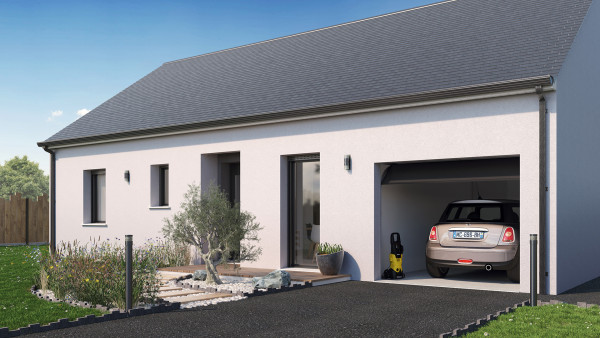 Maison neuve à Cercottes avec 3 chambres sur terrain de 460m2 - image 3