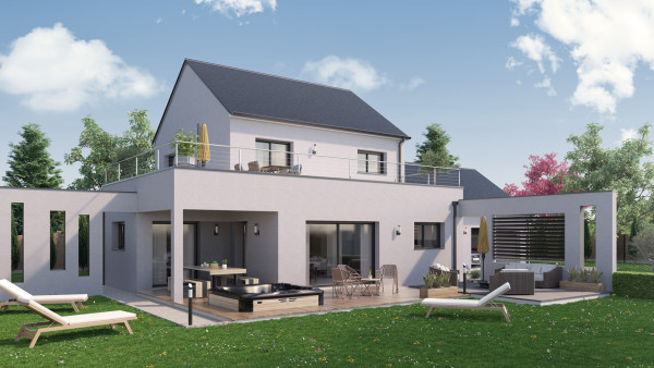 Maison neuve à Druye avec 4 chambres sur terrain de 461m2 - image 1