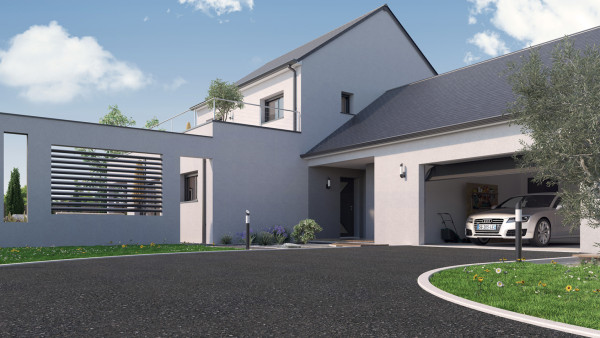 Maison neuve à Druye avec 4 chambres sur terrain de 461m2 - image 2