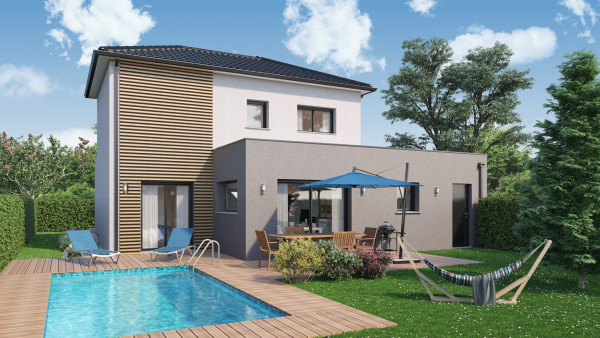 Maison neuve à La Plaine avec 3 chambres sur terrain de 410m2 - image 1