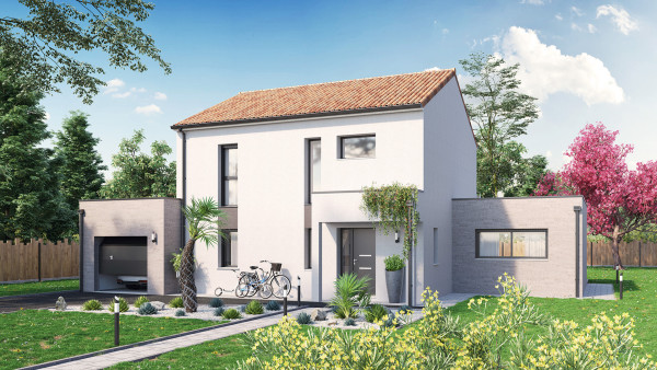 Maison neuve à La Plaine avec 4 chambres sur terrain de 750m2 - image 1