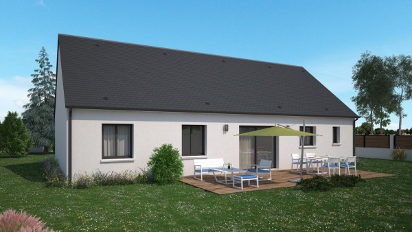 Maison neuve à Montlivault avec 3 chambres sur terrain de 1100m2 - image 1