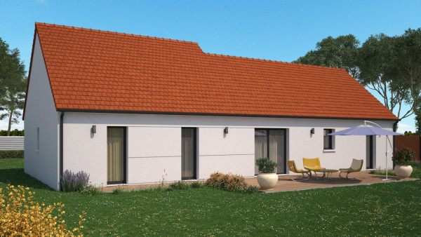 Maison neuve à Chédigny avec 4 chambres sur terrain de 850m2 - image 1