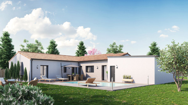 Maison neuve à Cholet avec 4 chambres sur terrain de 725m2 - image 1