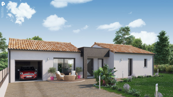 Maison neuve à Nueil-les-Aubiers avec 4 chambres sur terrain de 440m2 - image 2