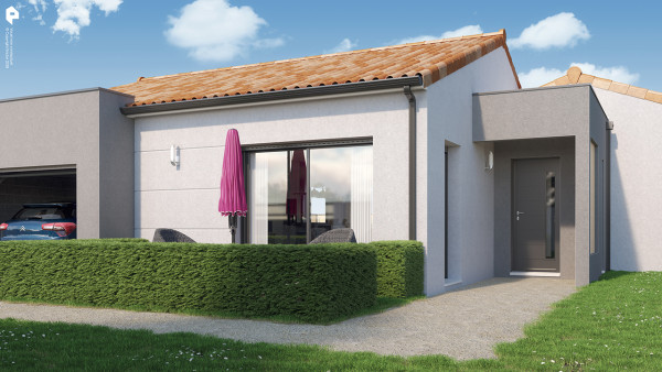 Maison neuve à Châtellerault avec 3 chambres sur terrain de 1000m2 - image 2