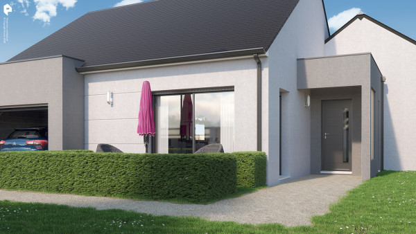 Maison neuve à Villebarou avec 3 chambres sur terrain de 569m2 - image 2