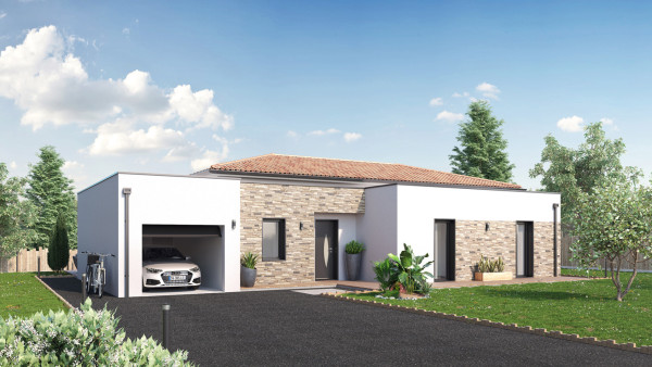 Maison neuve à Cholet avec 3 chambres sur terrain de 458m2 - image 1