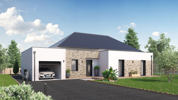 Maison neuve à Roiffé avec 3 chambres sur terrain de 513m2 - image 1