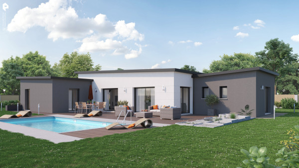 Maison neuve à Saint-Martin-la-Pallu avec 3 chambres sur terrain de 630m2 - image 1