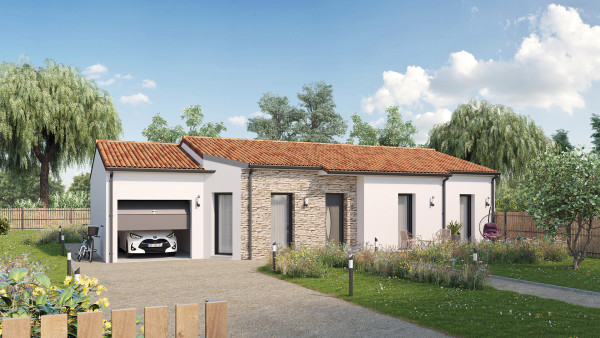 Maison neuve à La Plaine avec 3 chambres sur terrain de 750m2 - image 1