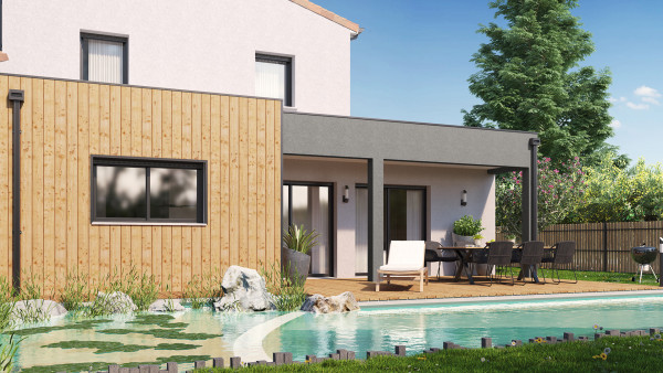 Maison neuve à Saint-Benoît avec 4 chambres sur terrain de 566m2 - image 3